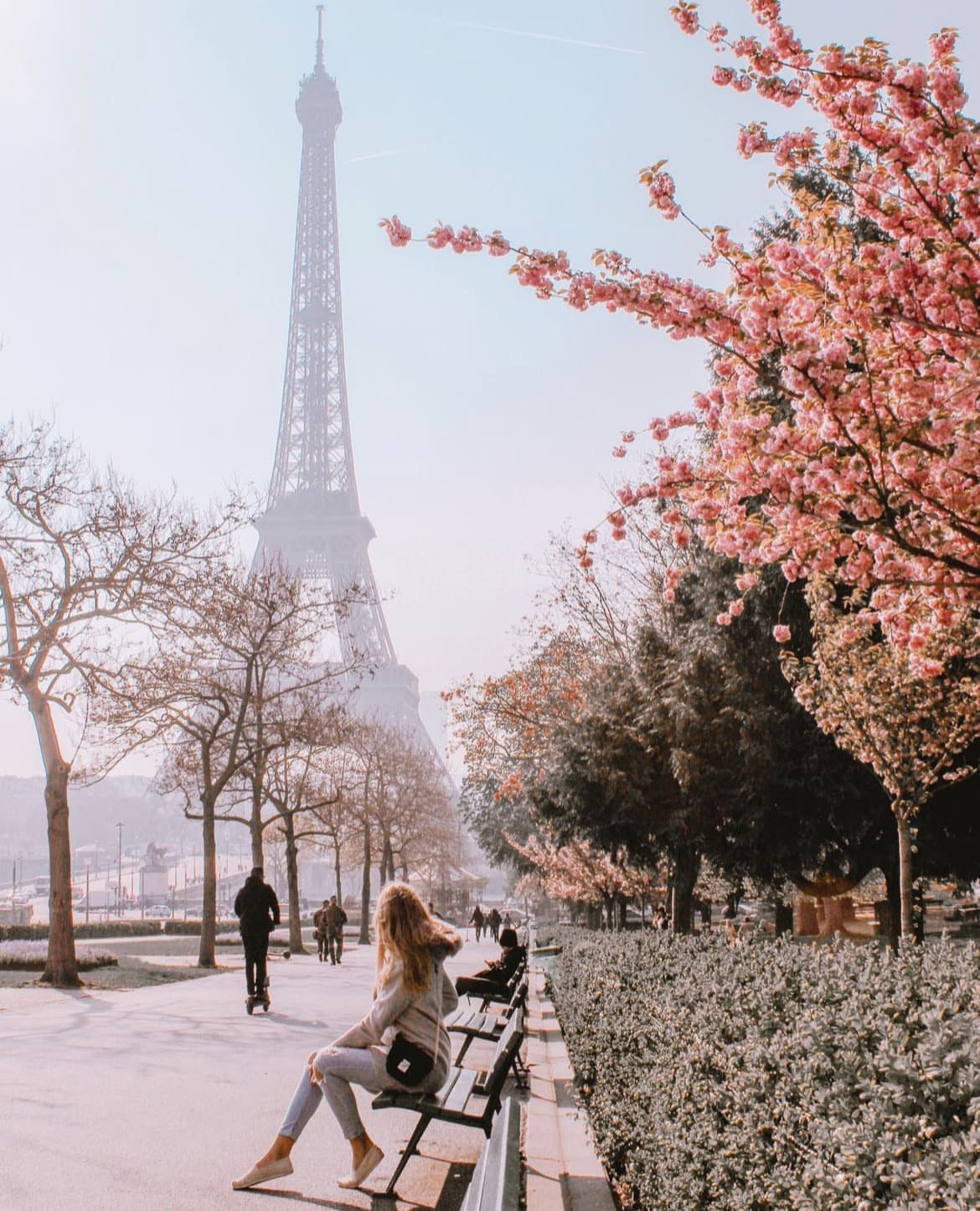 Paris and the Eiffel Tower in Spring